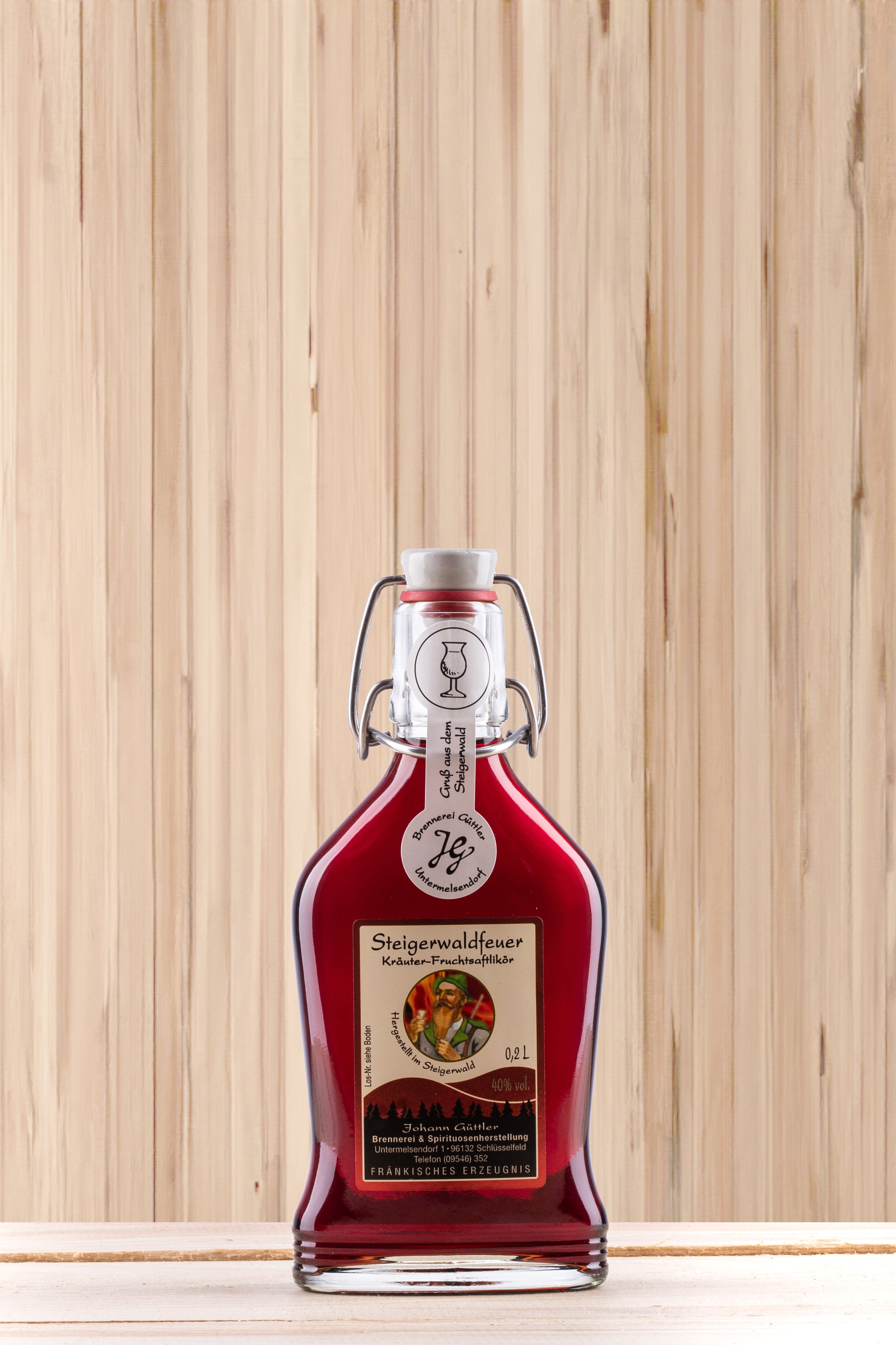 Steigerwaldfeuer Bügelflasche 0,2 L