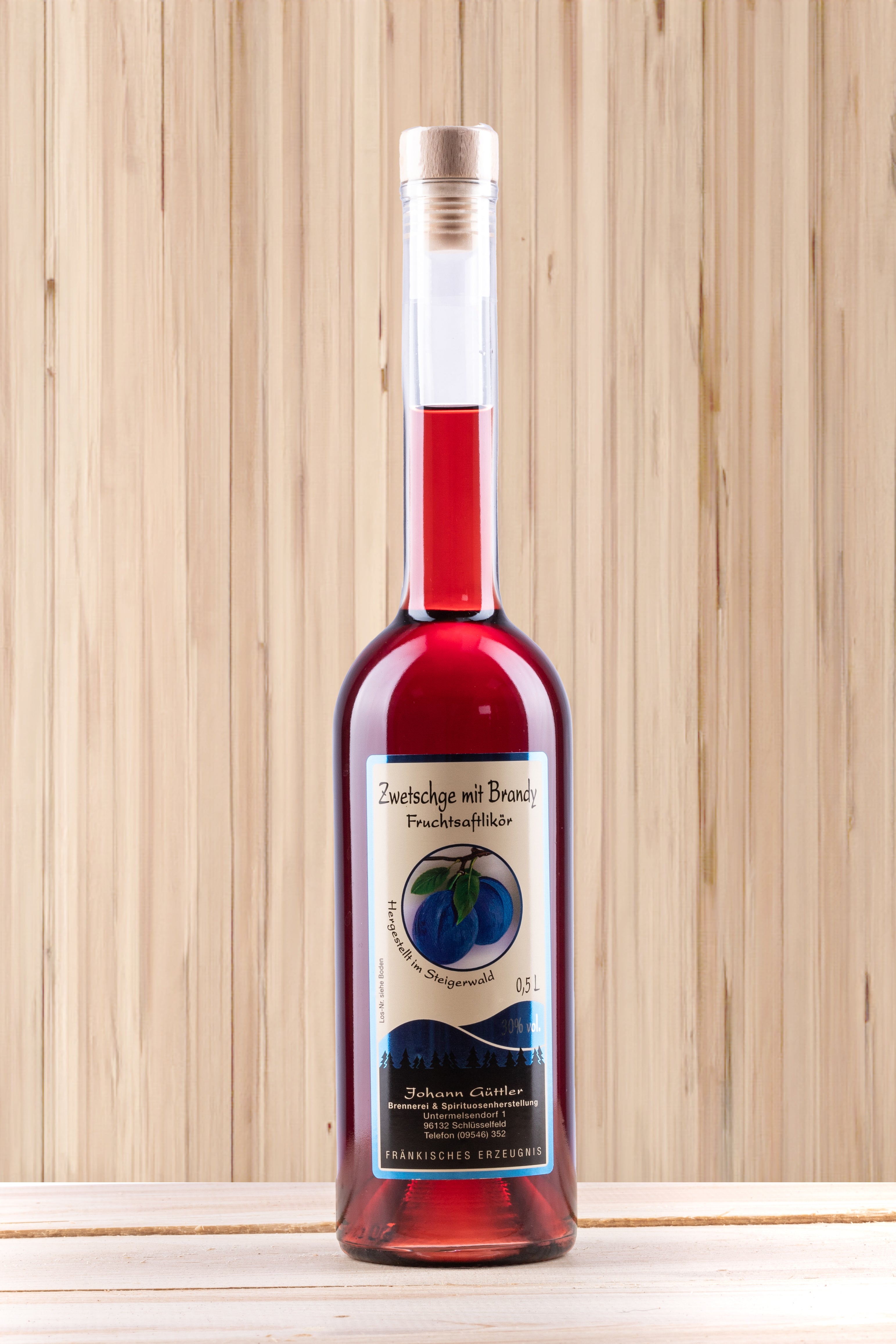 Zwetschge mit Brandy 0,5 L